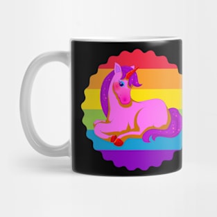 Pink vintage unicorn Mug